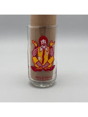 Ronald McDonald Collector Series Glass Vintage McDonalds 1970s Character